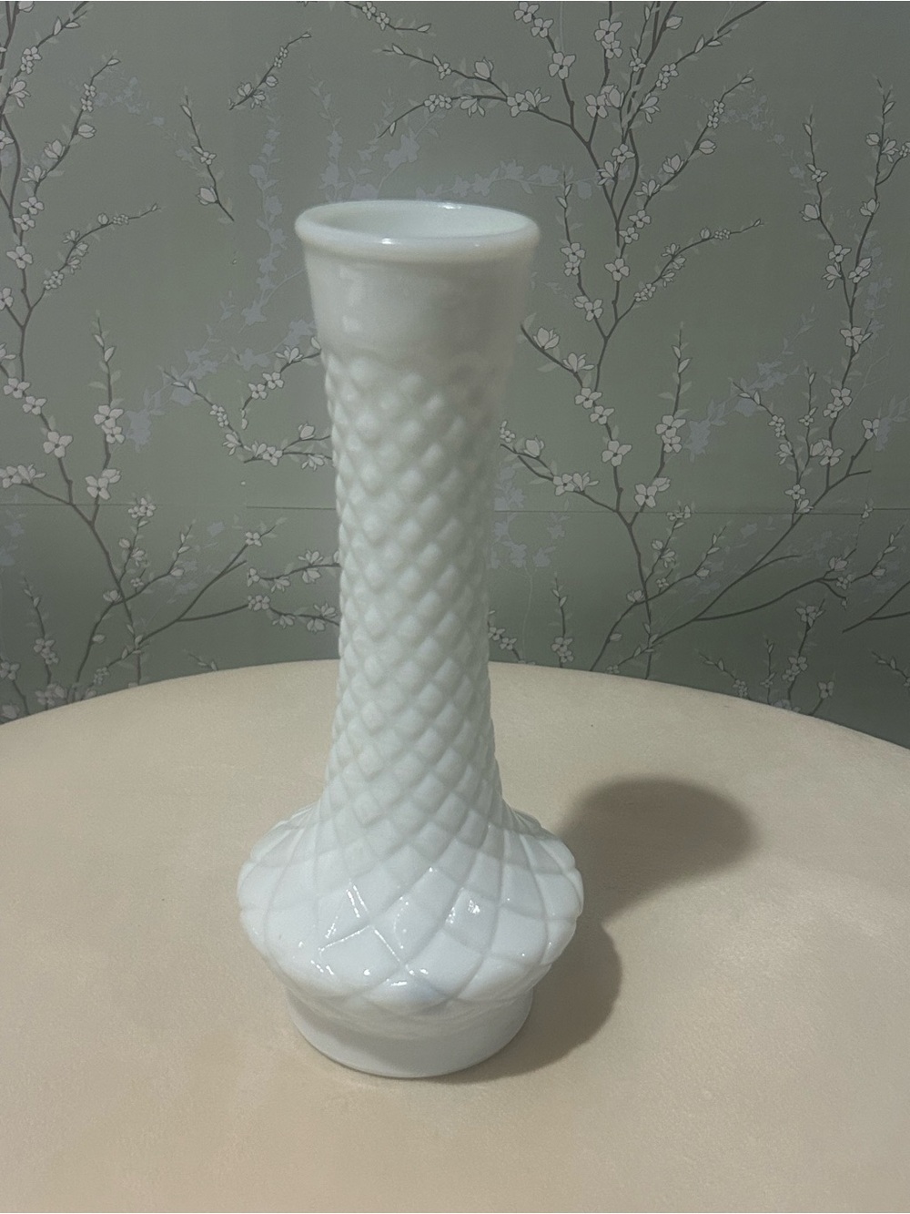 Vintage A. L. Randall Milk Glass Bud Vase